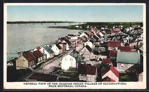 AK Caughnawaga, General View of the Iroquois Indian Village