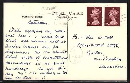 AK Burton, Manor College, total view with park