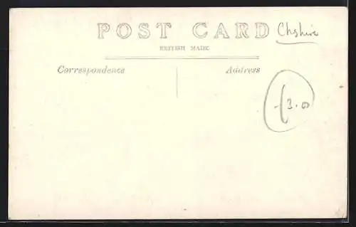 AK Rostherne, Rosthere Church, church yard with gravestones