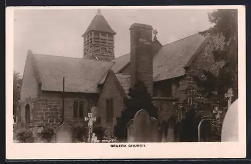 AK Bruera, Church, gravestones in front