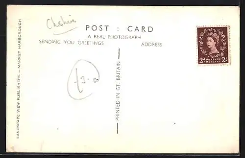 AK Brereton, View of the church with churchyard