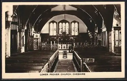 AK Lower Peover /Cheshire, Lower Peover Church, interior view