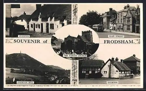 AK Frodsham, Main Street, Overton street scene, Overton hill