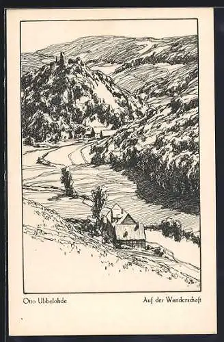 Künstler-AK Otto Ubbelohde: Meine Heimat, Auf Wanderschaft