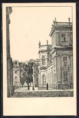 Künstler-AK Otto Ubbelohde: Kassel, Orangerie, Karlsaue