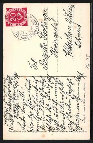 Künstler-AK Ludwig Richter: Waldeinsamkeit