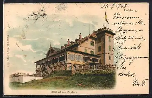 AK Salzburg, Hotel auf dem Gaisberg