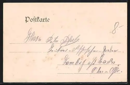 AK Waldhausen /Ob. Östr., Ortspartie mit Kirche