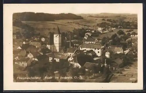 AK Raab, Fliegeraufnahme der Stadt
