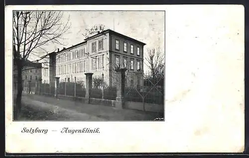 AK Salzburg, Augenklinik mit Strassenpartie