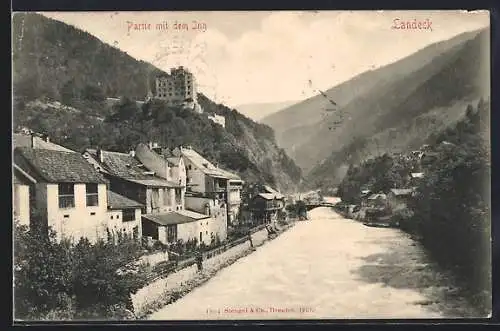 AK Landeck, Partie mit dem Inn