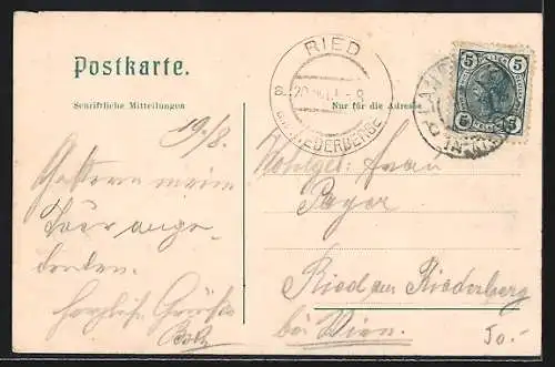 AK Landeck, Partie mit dem Inn