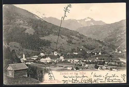 AK Landeck, Totalansicht mit dem Riffler