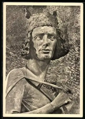 Foto-AK Walter Hege, Deutscher Kunstverlag, Berlin: Bamberg, Der Reiter im Dom