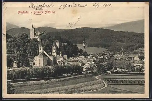 AK Bruneck im Pustertal, Gesamtansicht mit Schloss