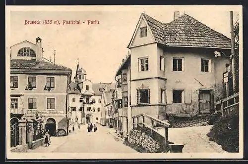 AK Bruneck, Pustertal-Partie, Strassenszene