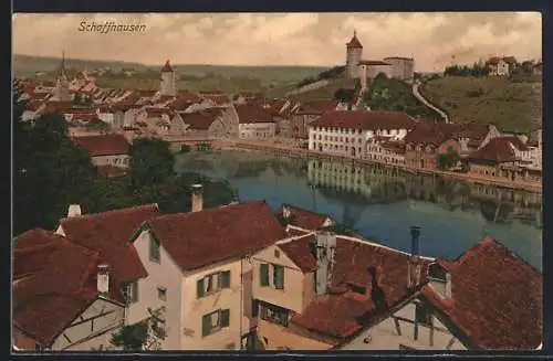 AK Schaffhausen, Ortspartie am Rhein