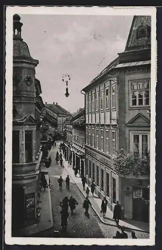 AK Marburg a. Drau, Blick in die Herrengasse