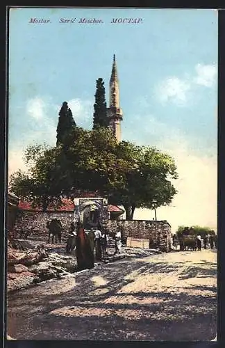 AK Mostar, Strassenpartie an der Saric Moschee