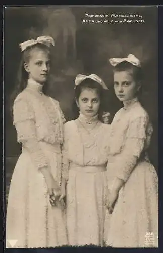 AK Prinzessin Margarethe, Anna und Alix von Sachsen