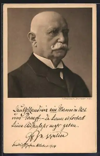 AK Porträt von Graf Zeppelin