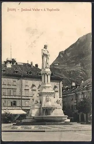 AK Bozen, Denkmal Walter v. d. Vogelweide