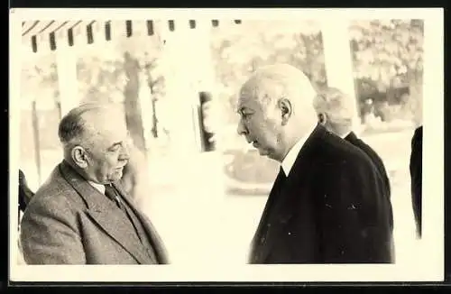 Foto-AK Bundespräsident Theodor Heuss