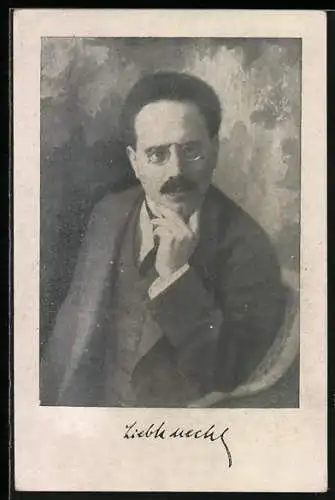 AK Karl Liebknecht im Porträt