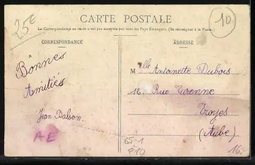 AK Estissac, La Gare, Bahnhof