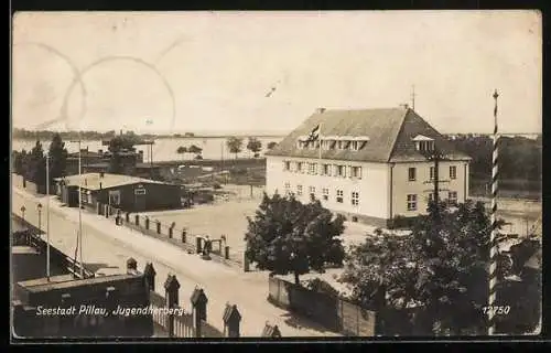 AK Pillau, Jugendherberge mit Hof
