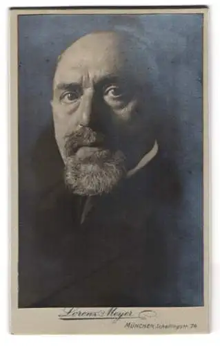 Fotografie Lorenz Meyer, München, Schellingstr. 74, Porträt eines älteren Herrn