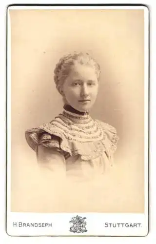 Fotografie Hermann Brandseph, Stuttgart, Marienstrasse 36, Porträt einer Dame