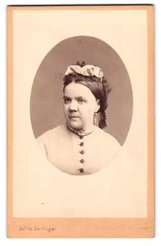 Fotografie Julius Gertinger, Wien, Margarethenstrasse 28, Porträt einer Dame