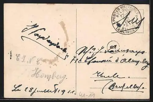 AK Crefeld, Partie am Crefelder Hafen