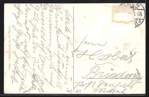 AK Köln, Zahlreiche Dampfer im Hafen liegend