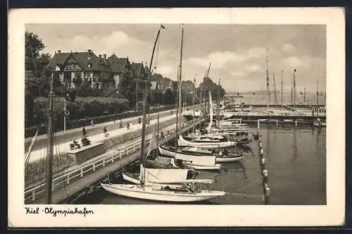 AK Kiel, Blick auf den Olympiahafen, Segelboote