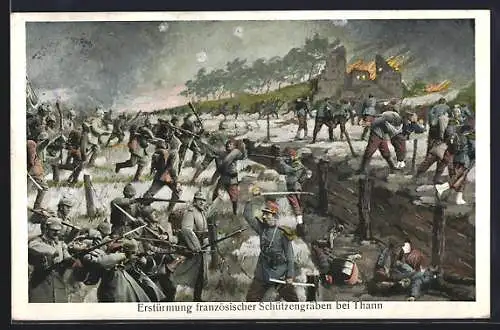 AK Thann, Erstürmung französischer Schützengräben