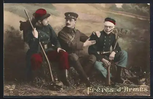 AK Frères d`Armes, soldats francais