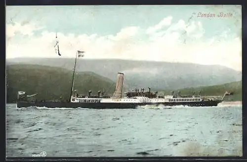 AK Dampfer London Belle in voller Fahrt