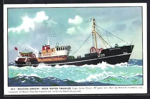 AK Trawler M.T. Boston Arrow on Sea