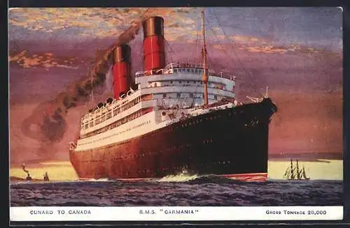 AK RMS Carmania der Cunard Line