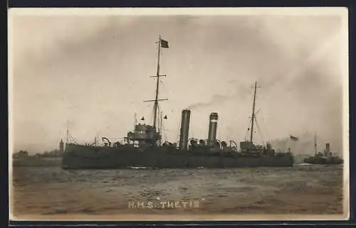 AK HMS Thetis auf See
