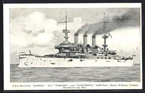 AK USA Battleship Kansas