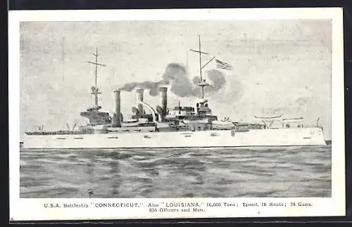 AK USA Battleship Connecticut
