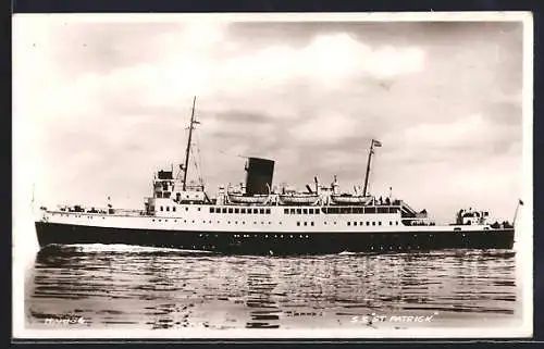 AK Passagierschiff SS St. Patrick in Fahrt