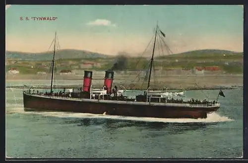 AK Passagierschiff SS Tynwald in Fahrt