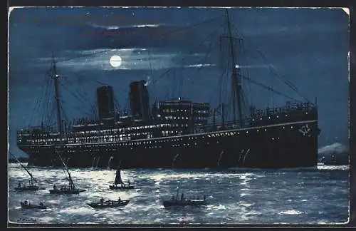 AK Passagierschiff SS Moldavia der P & O