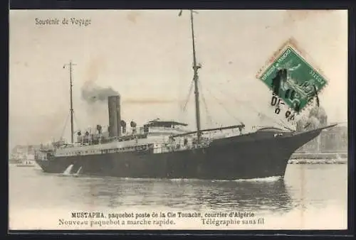 AK Paquebot poste Mustapha, Cie Touache