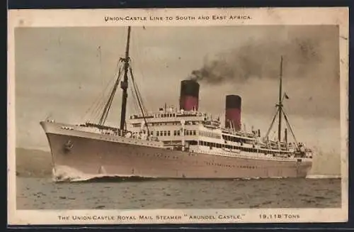 AK The Union Castle Royal Mail Steamer Arundel Castle