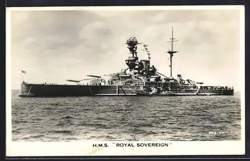 AK HMS Royal Sovereign auf See